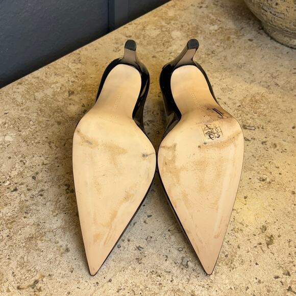 Good American Pumps Shoes Cinder F*cking Rella Light Smoke Lucite Heels Size 7.5 - Picture 4 of 4